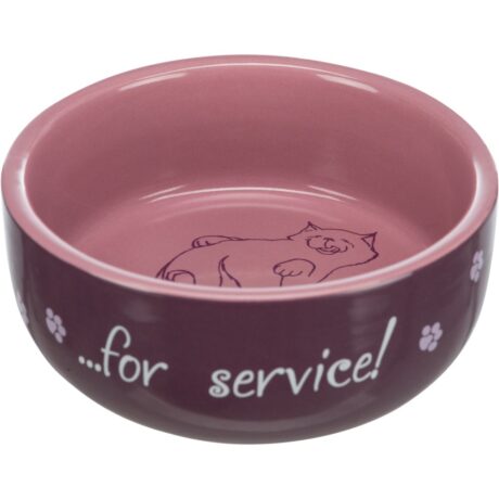 Миска Trixie Thanks for Service для котів, керамічна, 11 см, 300 мл