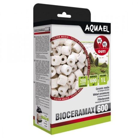Наповнювач для фільтра Aquael BioCeraMax 600, керамічні кільця, 1 л