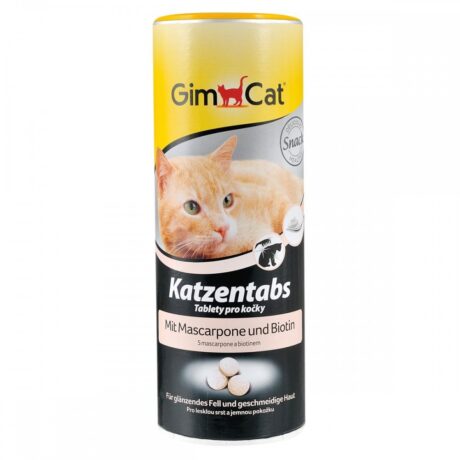 Вітаміни GimCat Katzentabs для котів, таблетки з маскарпоне та біотином, 425 г