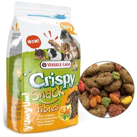 Versele-Laga Crispy Snack Fibres ВЕРСЕЛЕ-ЛАГА КРІСПІ СНЕК ФІБРЕС додатковий корм ласощі для гризунів, 650 г